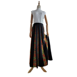 Kimono Long Skirt - Tropical forest -