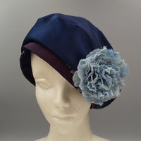 Kimono Beret - Deep Blue - - SatoRikko