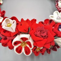 Tsumami Wreath - Red - - SatoRikko