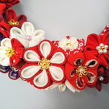 Tsumami Wreath - Red - - SatoRikko