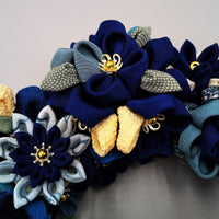 Tsumami Wreath - Blue - - SatoRikko