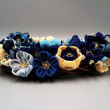 Tsumami Wreath - Blue - - SatoRikko