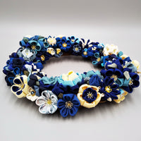 Tsumami Wreath - Blue - - SatoRikko