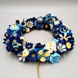 Tsumami Wreath - Blue - - SatoRikko