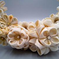 Tsumami Wreath - White - - SatoRikko