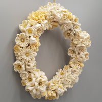 Tsumami Wreath - White - - SatoRikko