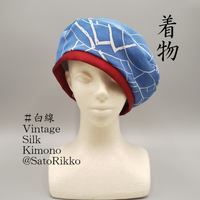 Kimono beret - White Line - - SatoRikko