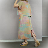 Kimono co-ord - Colorful clouds -