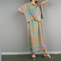 Kimono co-ord - Colorful clouds -