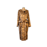 Kimono Dress and Beret - Gold leaf -