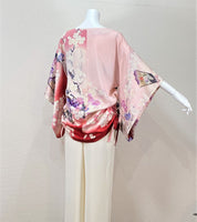 2way Kimono Dress - Pink floral - - SatoRikko