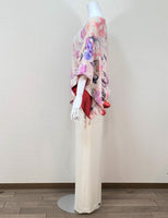 2way Kimono Dress - Pink floral - - SatoRikko