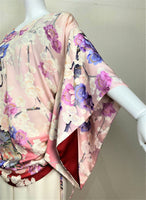 2way Kimono Dress - Pink floral - - SatoRikko