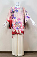 2way Kimono Dress - Pink floral - - SatoRikko