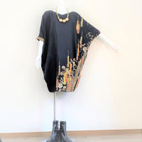 2Way Kimono Dress - Japanese Fan - - SatoRikko