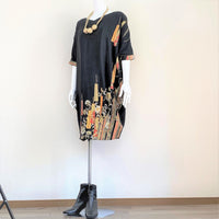 2Way Kimono Dress - Japanese Fan - - SatoRikko