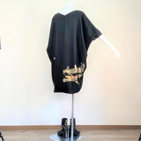 2Way Kimono Dress - Japanese Fan - - SatoRikko