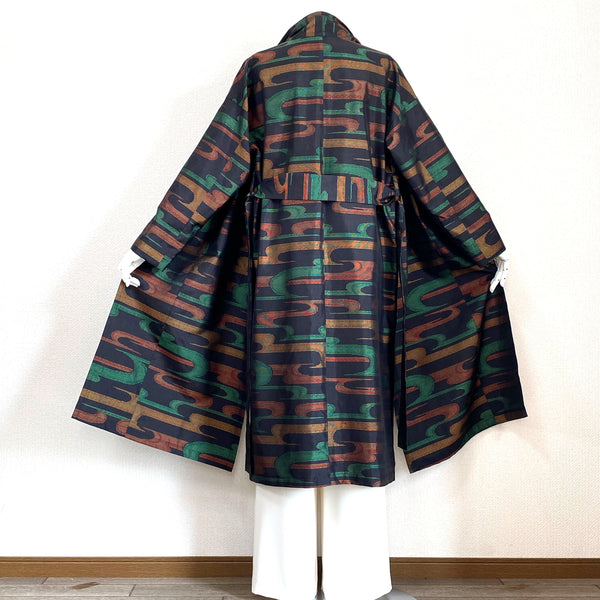 Kimono Coat - Oshima Pongee - - SatoRikko