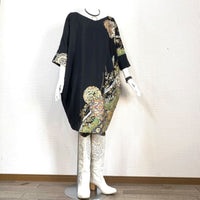 Kimono Dress - River of flowers -