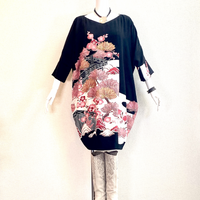 2Way Kimono Dress - Japanese garden -